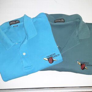 Lot of 2 Thunder Ranch Polo Shirts * Medium *  Firearms Training in Oregon